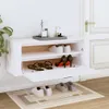 vidaXL Scarpiera a muro bianca 100x35x38 cm in materiale Anteprima dell’immagine prodotto 11