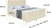 ALTDECOR Boxspringbett mit Silber Füßen, Matratze und Produktbild-Vorschau 6