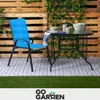 Metall Gartenstühle für Terrasse Balkon Gartensessel blau 4 Produktbild-Vorschau 9