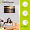 ARTland Leinwandbild Sonnenuntergang am Meer Größe: 60x40 Produktbild-Vorschau 2