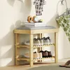 Ławka na buty HOMCOM z siedziskiem, bambusowa ławka z Podgląd zdjęcia produktu 8