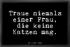 Mr. & Mrs. Panda Gummimatte Traue niemals einer Frau,... 40 Produktbild-Vorschau 1