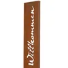 Cartello in metallo Welcome effetto ruggine 75 cm Anteprima dell’immagine prodotto 3