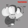 LED Außenleuchte Außenlampe Bewegungsmelder 10W schwarz Produktbild-Vorschau 4