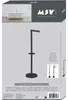 MSV Toilettenpapierhalter, freistehend, Edelstahl-Optik, 15 Produktbild-Vorschau 7