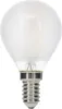 A close-up studio shot of a frosted white LED light bulb with a silver screw base. Anteprima dell’immagine prodotto