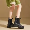 ASKSA Damen Gefuettert Wasserdicht Gummistiefel Halbhohe Produktbild-Vorschau 5
