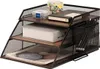 Holz und Metall-Lettern-Stack-Organizer für Schreibtisch - Produktbild-Vorschau 2