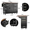 Diagrams and measurements of a kitchen island cart. Anteprima dell’immagine prodotto