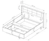 Bett MILTON C Lattenrost 160x200 cm mit gasdruckfeder und Produktbild-Vorschau 3