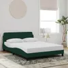 vidaXL Bettgestell "Dover" Dunkelgrün 140x200 cm Samt Produktbild-Vorschau 2