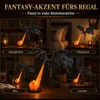 Drachen Deko 3D-Druck feuerspeiend – Flügel 20cm, schwarz, Produktbild-Vorschau 5