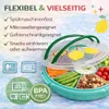 Rice Serviertablett mit Deckel - Türkis Zitrone Produktbild-Vorschau 4