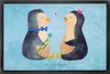 Mr. & Mrs. Panda Sauberlaufmatte Pinguin Pärchen 50 x 75 cm Produktbild-Vorschau 1