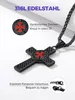 Edelstahl Tempelritter Kette mit Kreuz für Herren - Schwarz Produktbild-Vorschau 5