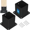 KOTARBAU® 2 pz Fissaggio Pali Legno Supporto Per Pali In Anteprima dell’immagine prodotto 1