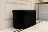 riess-ambiente Polsterbank ÉLAN 80cm schwarz Samt ovale Produktbild-Vorschau 8