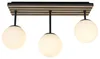 home24 Deckenleuchte - Eisen / Satiniertes Glas - Schwarz Produktbild-Vorschau 5