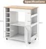 A diagram of a kitchen cart with dimensions labeled. Podgląd zdjęcia produktu