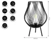 Dehner Solar-Laterne Romy Ø22 x H31 cm – LED Gartenlaterne Produktbild-Vorschau 2
