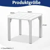 MEXO Gartentisch Couchtisch für 1-2 Personen Produktbild-Vorschau 2