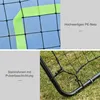 HOMCOM Kickback Rebounder Tor Rückprallwand Netz Stahl Produktbild-Vorschau 7