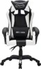 vidaXL Gaming-Stuhl mit RGB LED-Leuchten Weiß und Schwarz Produktbild-Vorschau 3