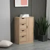 HOMCOM Wohnzimmerschrank, zusätzliches Sideboard mit 4 Produktbild-Vorschau 2