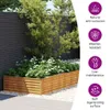 vidaXL Kosz na śmieci 770x100x36 cm Cortenstahl Podgląd zdjęcia produktu 5