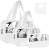 Borsa cosmetica trasparente da viaggio grande capacità Anteprima dell’immagine prodotto 1