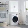 vidaXL Nástěnná skříňka bílá 69,5x34x90 cm Dřevěný materiál Náhled obrázku produktu 1