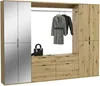 Garderobenkombination Artisan Eiche, Spiegel, 243x193x34 cm Produktbild-Vorschau 1