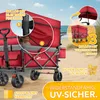 TRESKO® Bollerwagen Faltbar mit Dach Rot, Kühlfach & Produktbild-Vorschau 6
