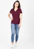 JAKO Damen T-Shirt Organic, Farbe:maroon, Größe:44 Produktbild-Vorschau 10