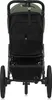 A rear view of a green and black jogging stroller. Náhled obrázku produktu