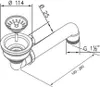 Universal Siebkorbventil 114 mm Handbetätigt mit Produktbild-Vorschau 2