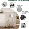 Vitrine D'exposition En Verre Avec LED, 3 Étagères, 2 Voir les images du produit 2