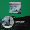 Coloray Uhr auf Leinwand 30x30 cm Wand Uhr Dekoration Produktbild-Vorschau 5