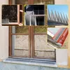 A collage of images showing different types of spikes used for deterring birds and other animals, with a large image of a window in the foreground. Náhľad obrázku produktu