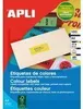 APLI Adress Etiketten 70 x 35 mm neongrün 2.400 Etiketten Produktbild-Vorschau 2