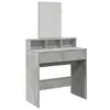 A vanity table with a mirror and storage shelves, shown against a white background. Podgląd zdjęcia produktu