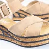 Rieker Damen-Wedges-Sandalette mit Keilabsatz Beige-Braun, Produktbild-Vorschau 15