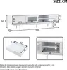 Merax TV Lowboard 200cm mit 2 Türen und 2 Schubladen, Produktbild-Vorschau 5