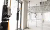 Construction site with scaffolding and support poles. Anteprima dell’immagine prodotto