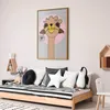 Posterpapier Poster - Cheerful Llama 21x30 cm Für Kinder Produktbild-Vorschau 2