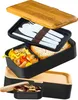 Umami Brotdose Bento-Lunchbox mit Fächern, Besteck und 2 Produktbild-Vorschau 1