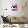 Wanduhr - Quadrat - Glasuhr - Schmetterling Illustration Produktbild-Vorschau 6