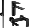 Mexen Zero R70 Badewannenset, Schwarz - 71103R70-70 Produktbild-Vorschau 1