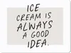 MuchoWow® Mauspad Mousepad Zitate - Eiscreme ist immer eine Produktbild-Vorschau 1