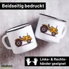 Huuraa Emaille Tasse Traktor Trecker 300ml Vintage Produktbild-Vorschau 2